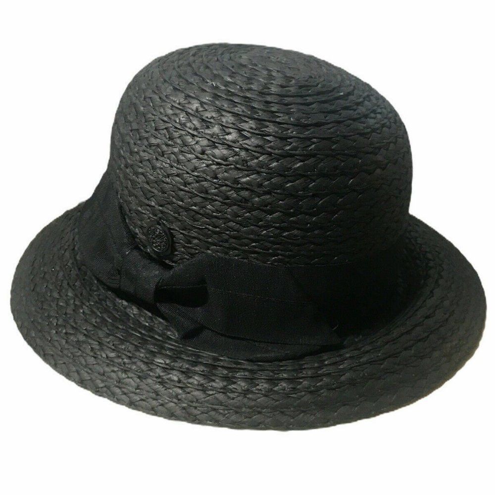 VINCE CAMUTO Hat Black Gray Adjustable One Size